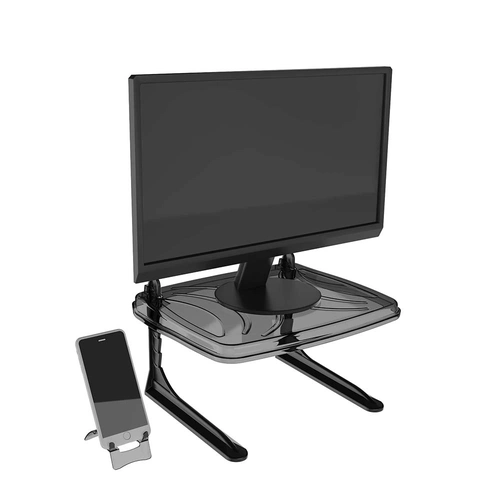 Suporte Monitor Notebook Celular Ergolution Fumê Regulável - Reliza