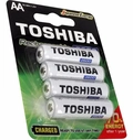 Pilhas Recarregáveis AA 1,2v 2600mah Toshiba Cartela Com 4