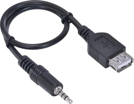 Cabo P2 3 Vias x Usb Fêmea 30 Cm Ps2usbf-30