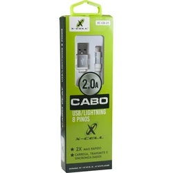Cabo USB Flex 1 Metro Turbo 2.0a Lightning - Xc-cd-25