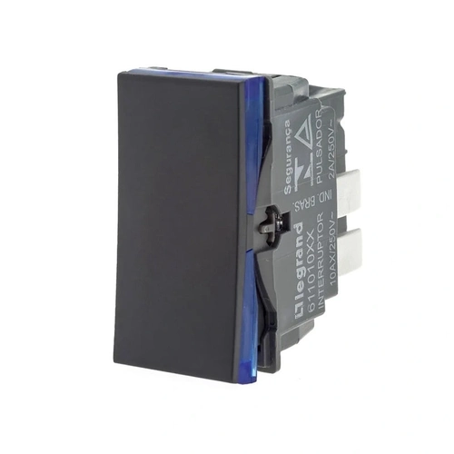 Interruptor Simples 10a250v B.automatic 1m Preta 611010pt