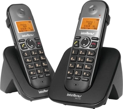 Telefone S/ Fio Id + Ramal C/ Entrada P/ Fone de Ouvido Intelbras Preto - Ts 5122