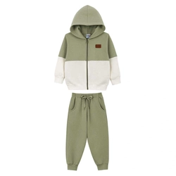 Conjunto Jaqueta Recortes e Calça Moletom Lik Kids - Masculino