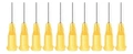 Kit 10 Agulhas Aplicadoras De Cola 23gauge Laranja