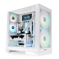 Gabinete Thermaltake View 390 AIR Mid Tower, Vidro Curvo, CT140 ARGB, Branco - CA-11F-00M6WN-00