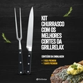 Kit Faca e Garfo Premium Forjado Aço Alta Qualidade Grillrelax