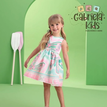Vestido Bordado Borboleta Neon Vibes