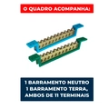 QUADRO DE EMBUTIR PARA 80 DISJUNTORES DIN BRANCO PLATINNUM BOX