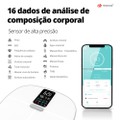 Balança Inteligente Bioimpedância Digital Corporal Bio Plus Branca