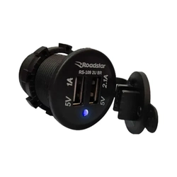 Carregador De Celular Roadstar Rs109-2ubr Com 2 Usb