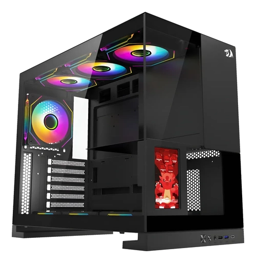 Gabinete Gamer Redragon Eternal Mid Tower Preto - CA-613B