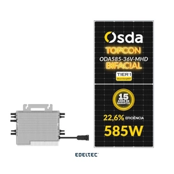 Gerador Edeltec Solar Micro Deye 2,34 Kwp Mon. 220v S/estrutura (2,25k/585w Bifacial)