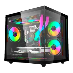 Gabinete Sem Fonte C3tech Gaming Aquarius Mt-g810bk  - Preto