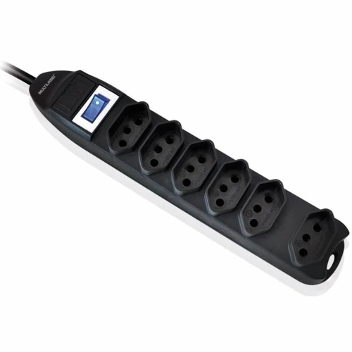 Filtro de Linha 6 Tomadas Linear 1 Metro Preto - Wi221