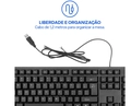 Teclado com Fio USB TF600 Preto Multi (Multilaser) - TC600
