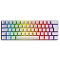 Teclado Pcyes Mecanico 60% Zot Branco Outemu Brown Hotswap Led RGB - PZWOHBWRGB