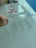 Caixa 6 compartimentos  - Logo alto relevo inicial ou desenho