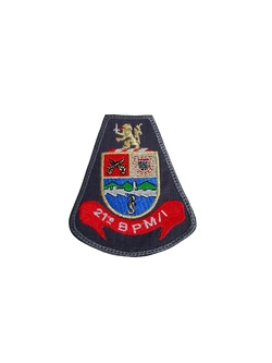 Brasão Bordado 21º BPMI- linha dourada