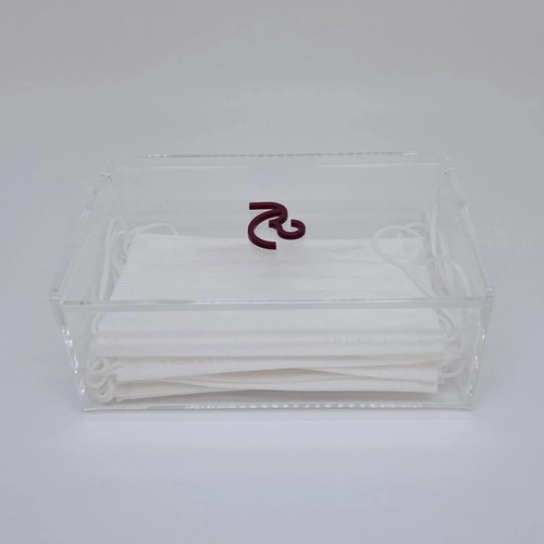 Caixa P tampa articulada - Logo alto relevo inicial ou desenho