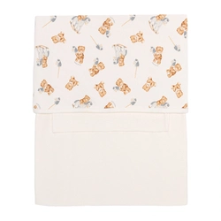 Jogo de Lençol de Berço 3 Peças Suedine Masculino - Ursinho e Cavalinho