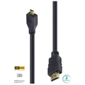 Cabo Hdmi 2.0 4K Ultrahd 3D com conector desmontável 2 metros Vinik - H20mc-2