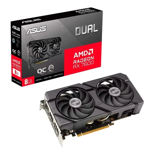 Placa de Video 8GB RX7600 OC EVO Asus - 90YV0LD0-M0NA00