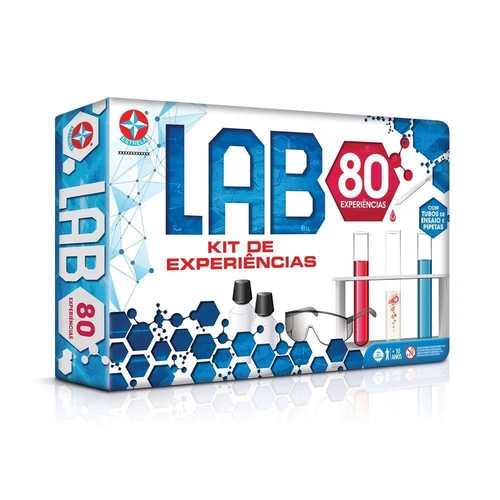 Lab Kit de Experiências, 80 Experiências - Estrela