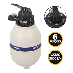 Filtro De Areia Para Piscina Veico V-30 De 6 Vias