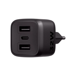 Carregador Ultrarrapido 32w C/ 3 Portas Usb (2 Usb-a + 1 Usb-c) Gan Ec12 4820192