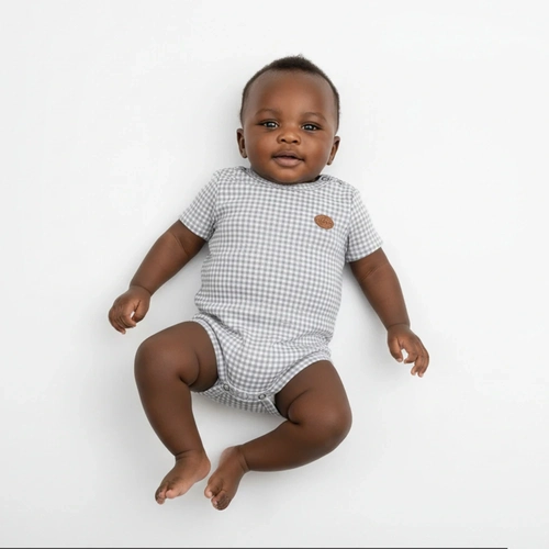 Body Manga Curta Avulso Fazendinha Unissex Mini & Co