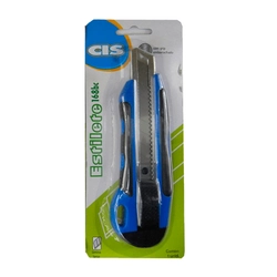 Estilete Largo Metálico Azul 168bc 18mm Cis