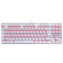 Teclado Mecânico REDRAGON KUMARA Branco Switch Vermelho - K552W-2 (PT-RED)