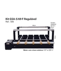 Kit Giratório Simples  Gsa 5/63 com 5 Espeto Linha F40 Regulável