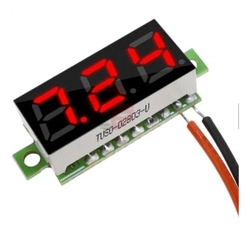 Aokin Mini Voltímetro Digital Led Vermelho 4.5-30v 0.28