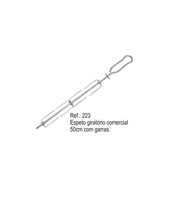 ESPETO GIRATÓRIO COMERCIAL 50CM C/ GARRAS