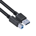 Cabo para Impressora e Hd Externo Usb a 3.0 Macho para Usb b 3.0 Macho 28awg Puro Cobre 3 Metros - Puabm3-3