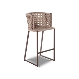 Banqueta de Corda Náutica e Alumínio  Pintura Epóxi Minas