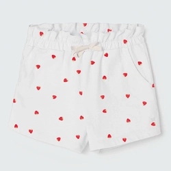 Shorts Estampado Malha Morango Hering - Feminino