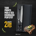 Kit Faca e Garfo Premium Forjado Aço Alta Qualidade Grillrelax