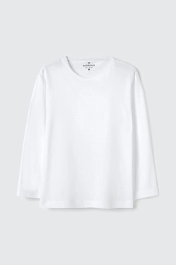 Camiseta Manga Longa Branca Básica Hering - Masculina