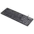 Teclado Usb Multimidia Slim Chocolate Teclas Redondas Led Branco 1.8m - Tc200
