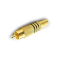Rca Gold 6mm Metal C/ Mola Preto C/10 Importado