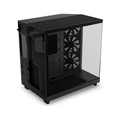 Gabinete Gamer NZXT H6 Flow Mid Tower CC-H61FB-01 Compacto Preto (Fosco)