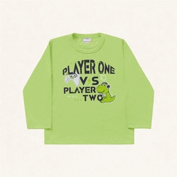 Camiseta Manga Longa Estampada Player One Fakini - Masculina