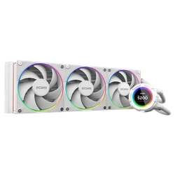 Water Cooler Pcyes Vision 360Mm White Ghost - Tela Lcd 2,1 - Vs360Wg
