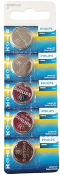 CR2025 Philips - 3V Lithium cartela c/5un.