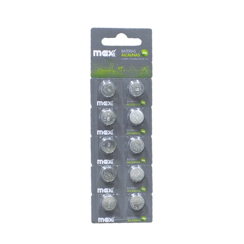 BATERIA BOTAO ALCALINA 1,5V LR44 MAXPRINT