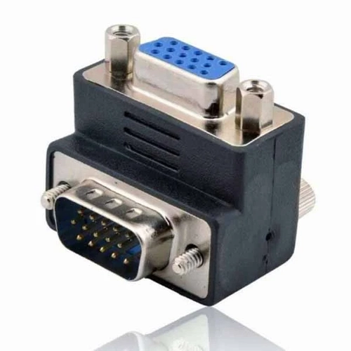 Adaptador Vga Emenda Macho P/ Vga Fêmea 90° Ref:03122