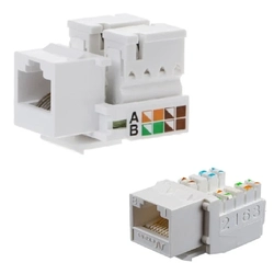 Adaptador Keystone Cat-5e P/ Rj45 Branco
