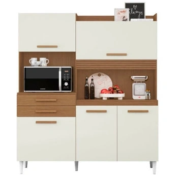 Kit Cozinha Aramoveis Isis 05 Pts e 02 Gvt - 2000448910